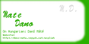 mate dano business card